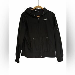 FILA Sport Hooded Jacket lightweight windbreaker kids large outdoors